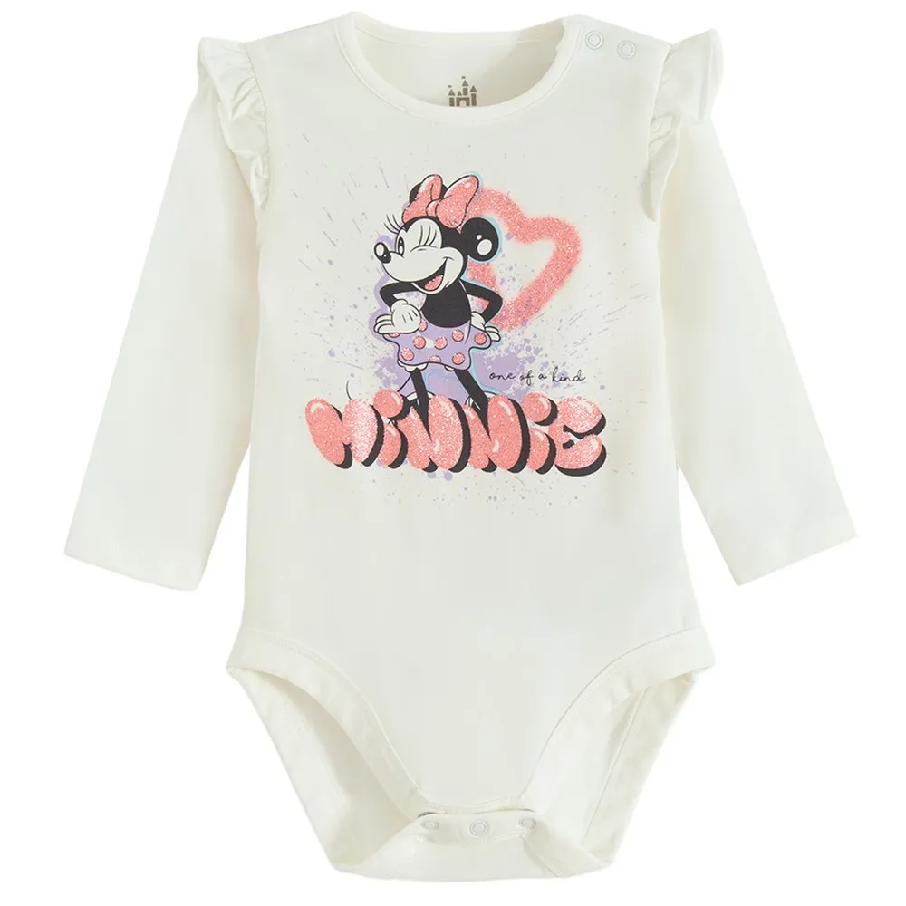 NN MINNIE MOUSE BODI DUG RUKAV CREAMY