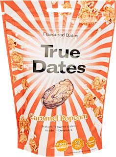 Datule s karamelom i kokicama, 100 g