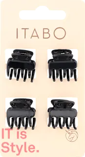 Šnale za kosu - crne, 4 kom.