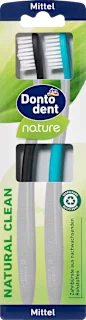 Natural Clean četkica za zube - Medium, 2 kom.