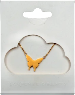 Ogrlica leptir - gold, 1 kom.