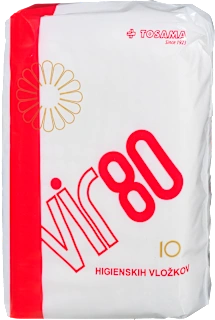 Vir 80 higijenski ulošci, 10 kom.