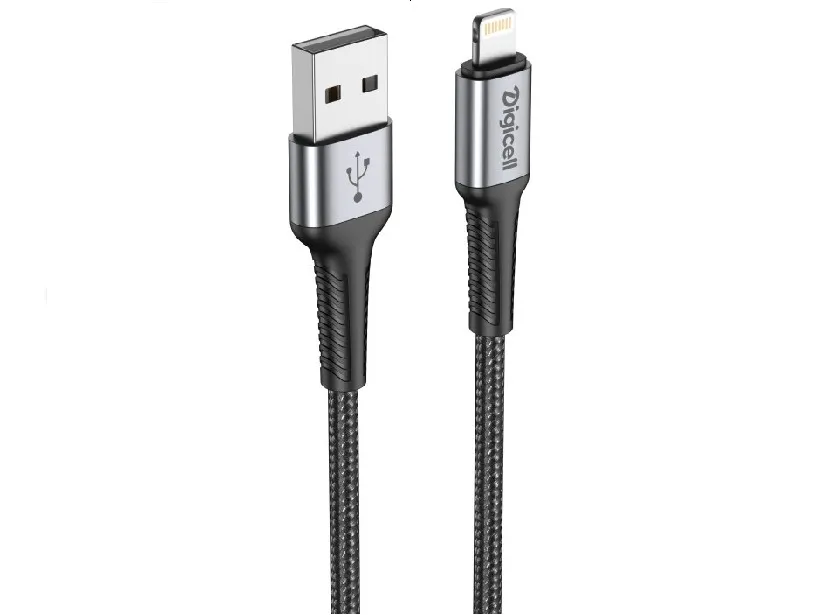 Digicell dynamic braided USB to lightning kabal 5A