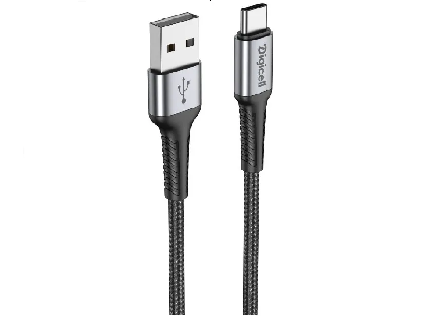 Digicell dynamic braided USB to Type-C kabal 5A