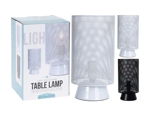 Koopman stolna lampa H25 cm crna