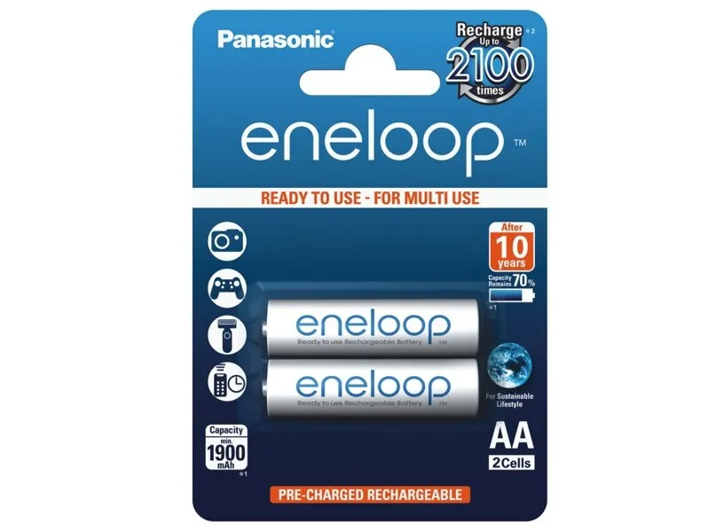 Punjive baterije Panasonic eneloop AA_2B BK-3MCCE_2BE NiMH 1900mAh 1.2V 2kom