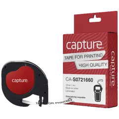 Capture CA-S0721660, Black on White Plastic