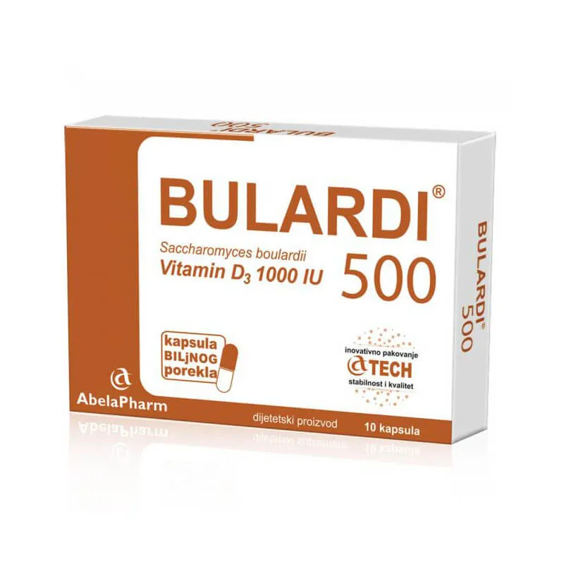 ABELAPHARM Bulardi 500 Vitamin D3 1000 IU a10, Za normalan rad crijeva