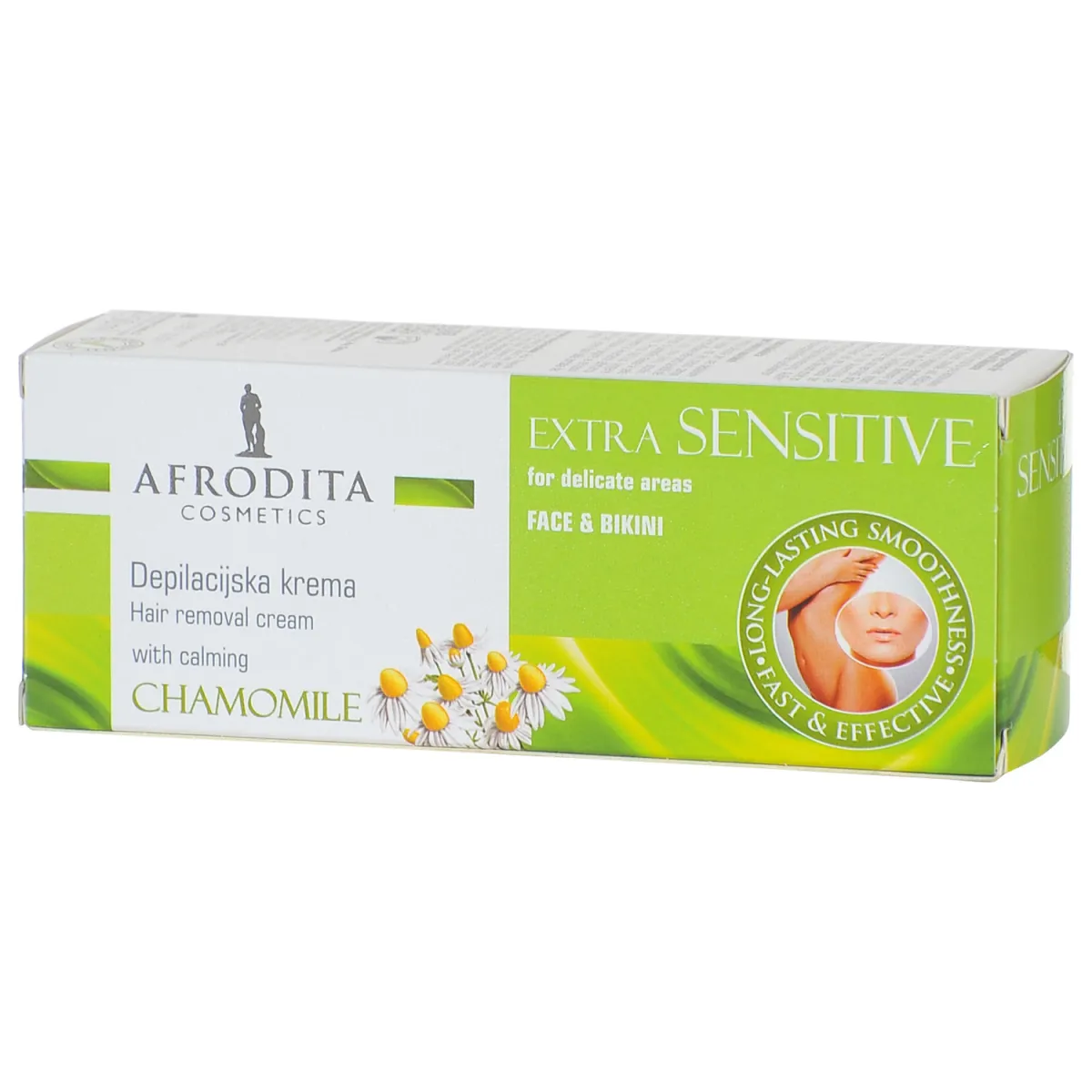 AFRODITA EXTRA SENSITIVE a50ml, Depilacijska krema za lice i bikini zonu, sa kamilicom
