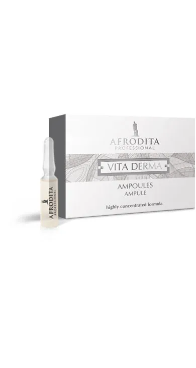 AFRODITA VITA DERMA COLLAGEN ampule 5 x 1,5ml, Popunjava linije bora, te zaglađuje površinu kože