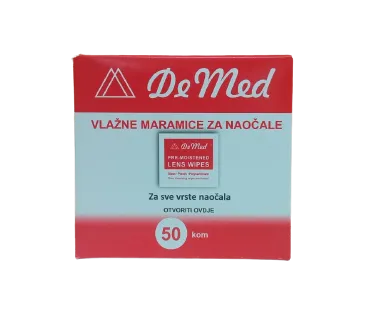 DeMed Vlažne maramice za naočale 50 komada