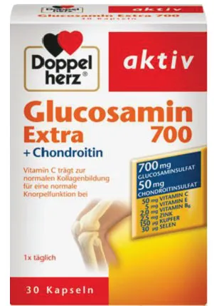 DOPPELHERZ GLUKOZAMIN EXTRA kapsule a 30, Dodatak prehrani za održavanje zdravlja hrskavice i zglobova