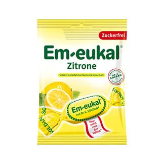 EM EUKAL Eukaliptus Limun 75g, Bombone za olakšavanje kašlja i promuklosti
