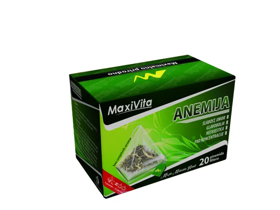 MAXIVITA ČAJ ZA ANEMIJU, 20 piramida filtera