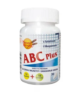 NATURAL WEALTH ABC PLUS 30 tableta , Vitaminsko-mineralni dodatak prehrani s luteinom i likopenom