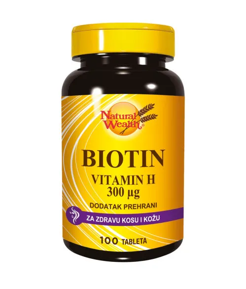 NATURAL WEALTH Biotin a100, Vitamin za kožu,kosu i nokte