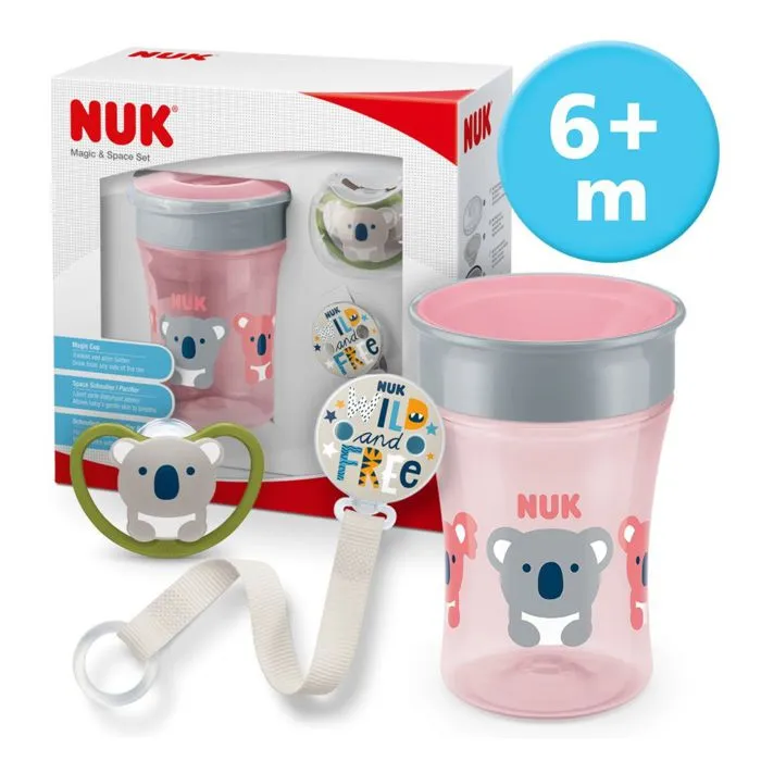 NUK Magic & Space set za 6+ mjeseci, Djevojčica