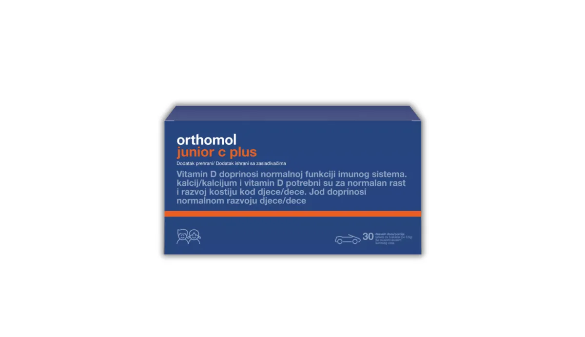 Orthomol Junior C plus, 30 dnevnih doza okus narandža i mandarina