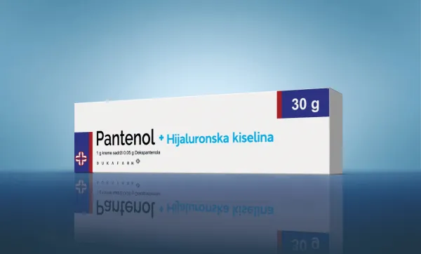 PANTENOL 5% krem + Hijaluronska kiselina 30gr