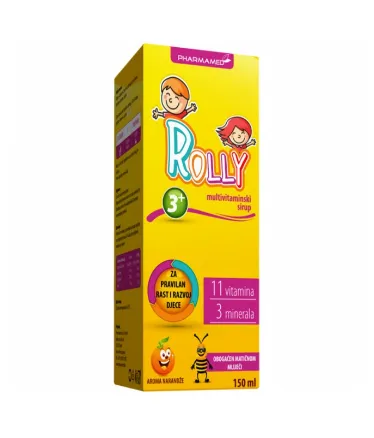PHARMAMED Rolly multivitaminski sirup 150ml, Dijetetski proizvod, dodatak prehrani za djecu