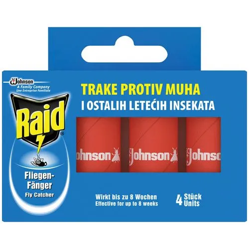RAID Ljepljive trake protiv muha, 4 komada