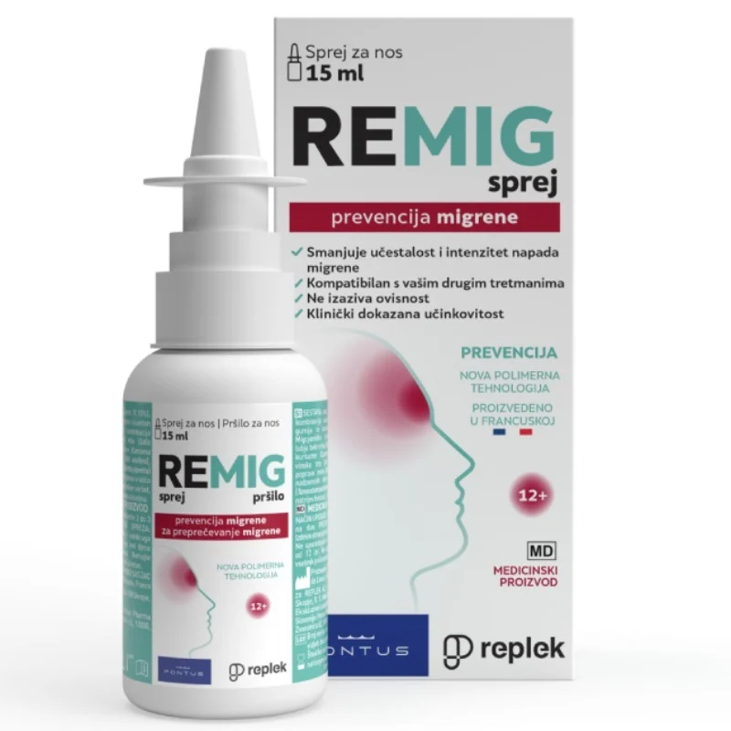 REMIG sprej 15ml za prevenciju migrene