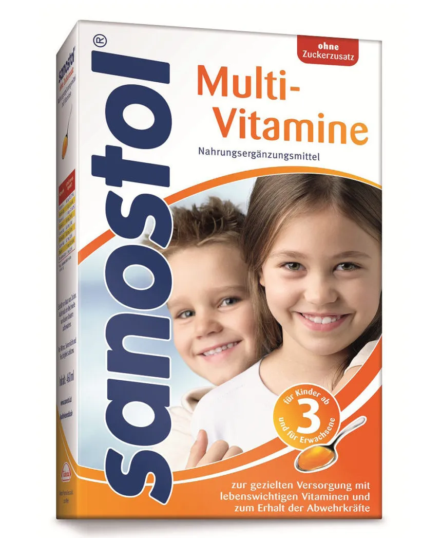 SANOSTOL MULTIVITAMINSKI SIRUP 230 ml, Dodatak prehrani,kod nedovoljnog unosa vitamina u organizam