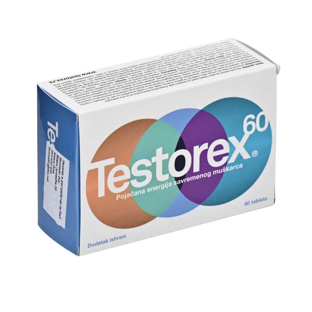 TESTOREX TABLETE a60, Pomažu organizmu da prirodnim putem proizvede veću količinu testosterona bez ikakvog zdravstvenog rizika