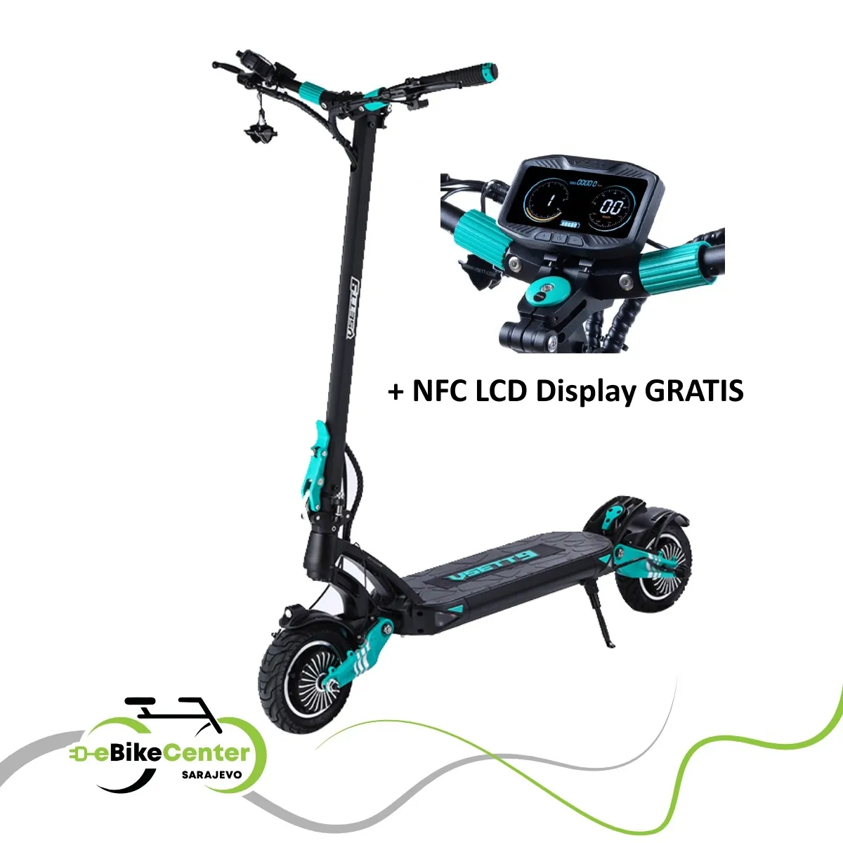 VSETT 9+ Električni romobil 2 x 650W