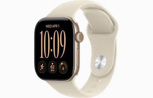 Apple Watch S12 GPS 42mm Light Gold Aluminium Case with Sand Sport Band - M/L