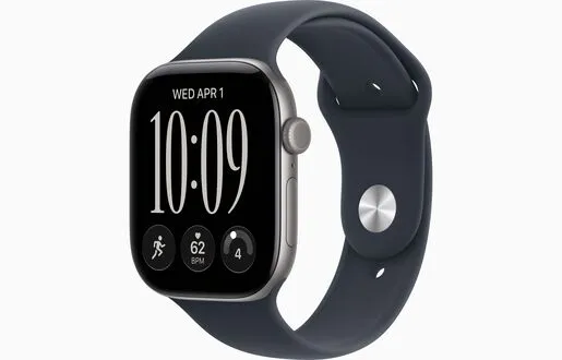 Apple Watch S12 GPS 46mm Space Grey Aluminium Case with Navy Blue Sport Band - M/L