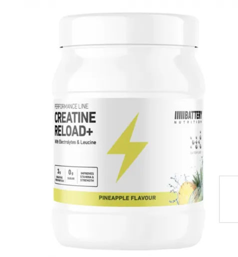 Battery Creatine Reload+, 500g, kreatin, okus ananasa