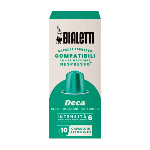 Bialetti kapsule Nespresso kompatibilne Decaffeinato 10/1