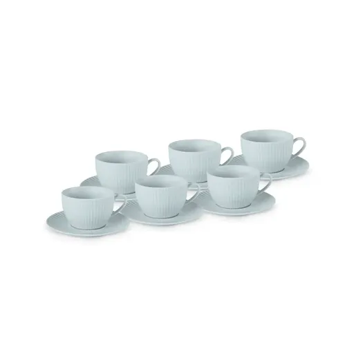 Karaca set šoljica za čaj Seashell Blue 200ml, 6 komada