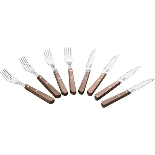 Lamart set pribora za steak Walnut 8/1, nehrđajući čelik / LT2062