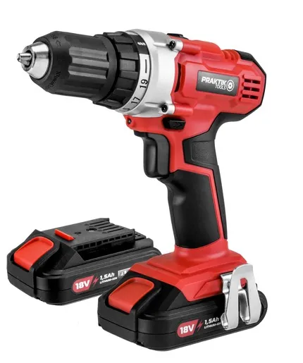 Praktik Tools akumulatorska bušilica odvijač 18v - 2 baterije  - Flexpower
