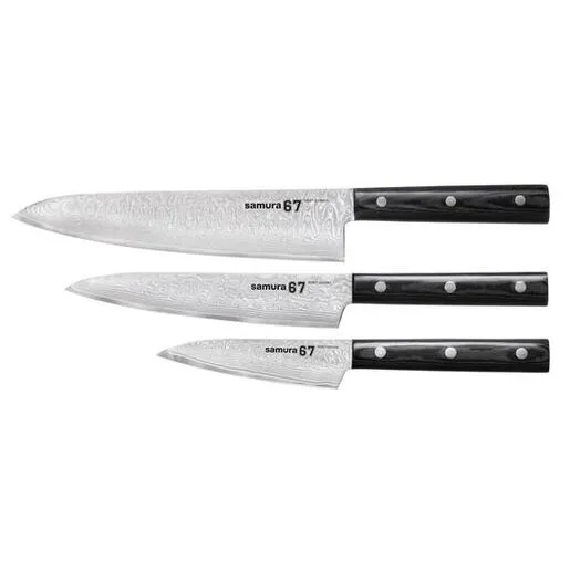 Samura Damascus set kuhinjskih noževa 3/1 SD-0230