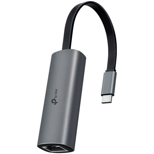 TP-Link USB 3.0 Type-C to 2.5 Gigabit Ethernet Network Adapter,  1xUSB 3.0 Type-C Connector, 1x2.5 Gigabit Ethernet Port, Foldable and Portable Design