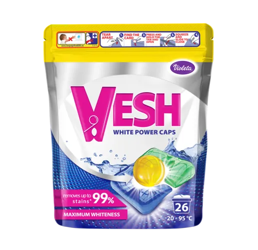 VESH White Power kapsule za pranje rublja 26 kom