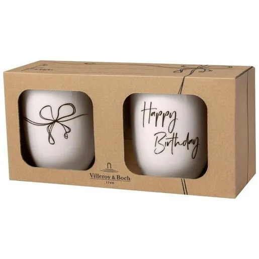Villeroy & Boch set šolja Statement Happy Birthday 2/1, 280 ml, Premium porculan / 1016218406