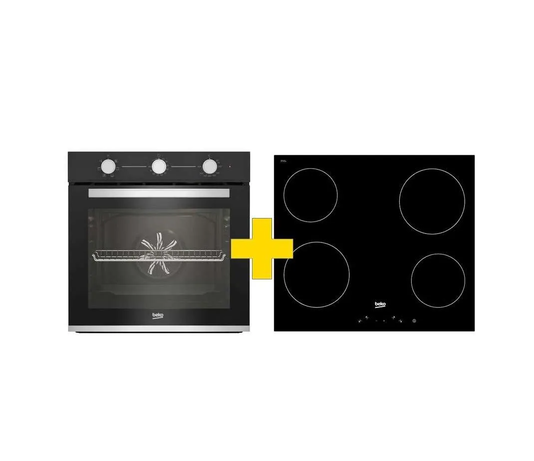 Ugradbeni set pećnica BBIE12100BD i ploča HIC64400E Beko