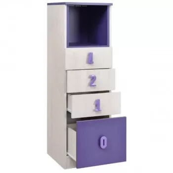 Numero komoda 4F niša Ljubičasta