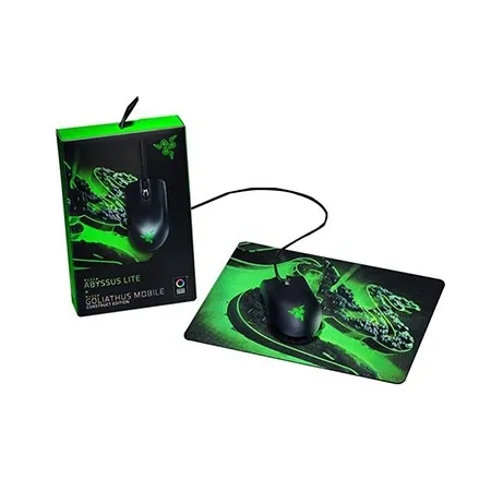 Miš + podloga Razer Abyssus Lite + Goliathus Mobile Construct Edition – Mouse and Mouse Mat Bundle – FRML Packaging RZ83-02730100-B3M1