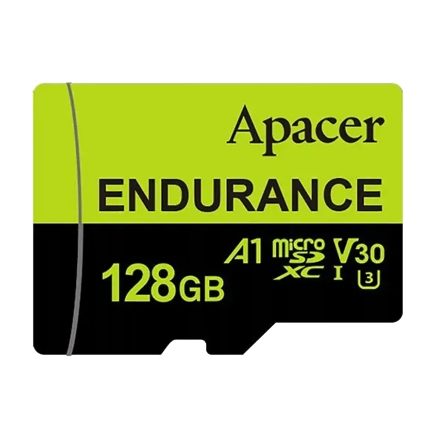 Micro SD card Apacer 128 GB Apacer Endurance microSDXC Read/Write up to 100 MB/s AP128GEDM1D05-R