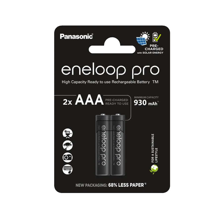PANASONIC punjive baterije eneloop Pro AAA/2B (BK-4HCDE/2CP)