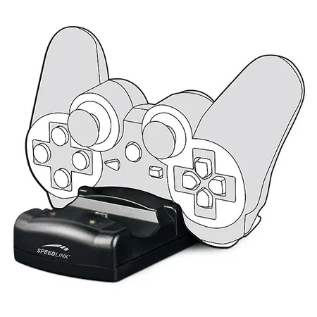 SPEEDLINK JAZZ stanica za punjenje dva PS3 gamepada, black SL-440001-BK