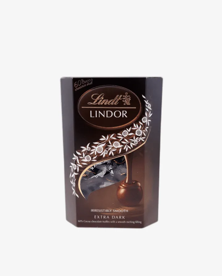 Lindt Lindor Bag Cornet Extra Dark 60% 200g