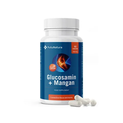 Glukozamin + Mangan 500 mg, 90 kapsuła