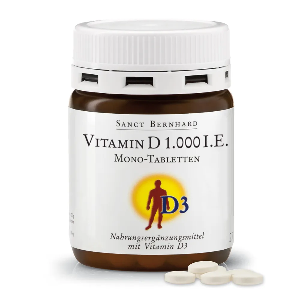 Vitamin D3 1000 IU tablete, a 250 tbl – Sanct Bernhard