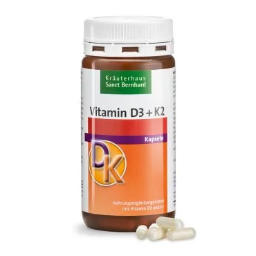 Vitamin D3 + K2 kapsule, a 180 cps – Sanct Bernhard